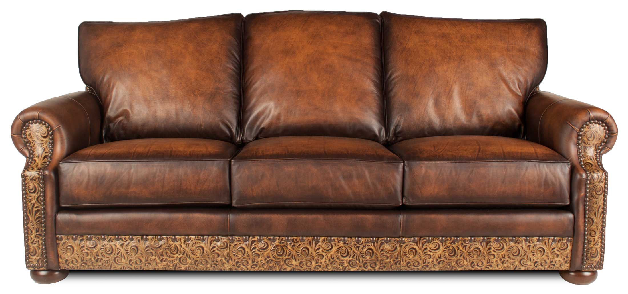 Texas Hill Country Collection, Tooled Leather Furniture