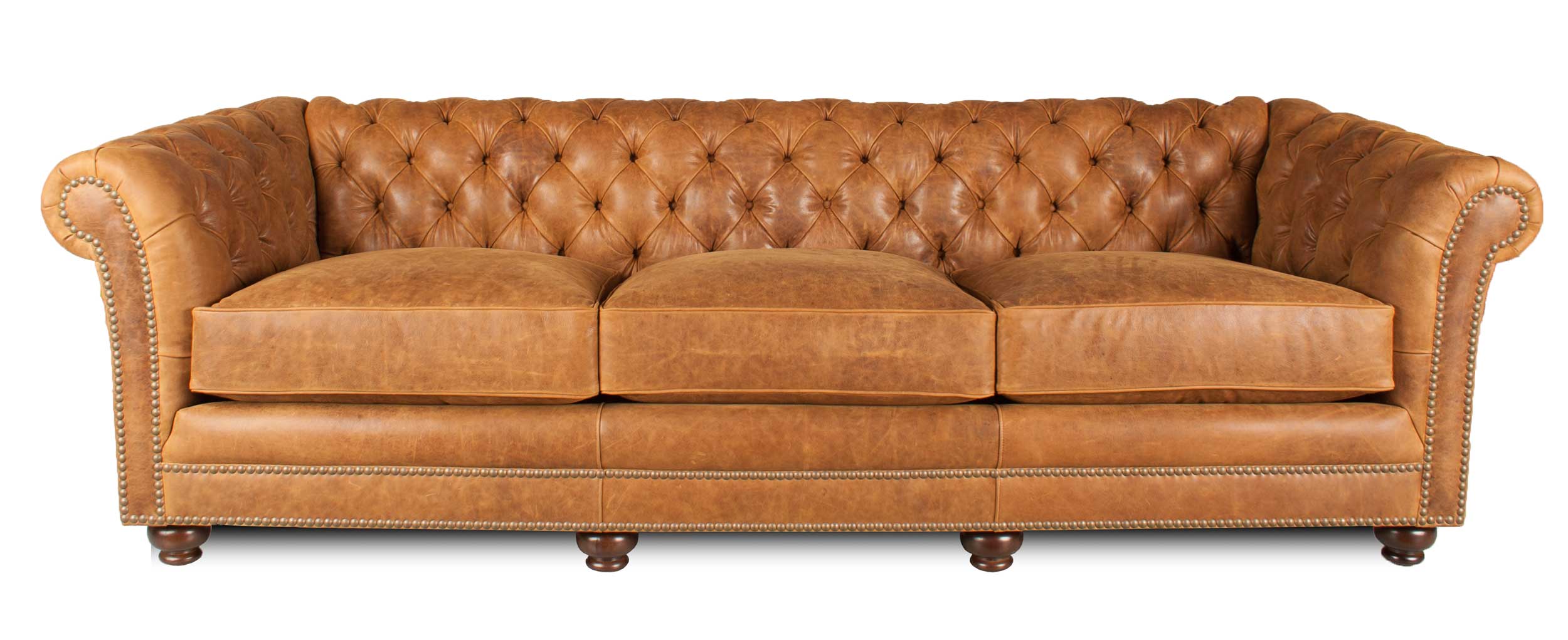 Deep Seated Sofas For The Big And Tall, Extra Long Tufted Sofa