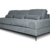 Avant - Grey Leather Sofa - Angelo Leg Angled
