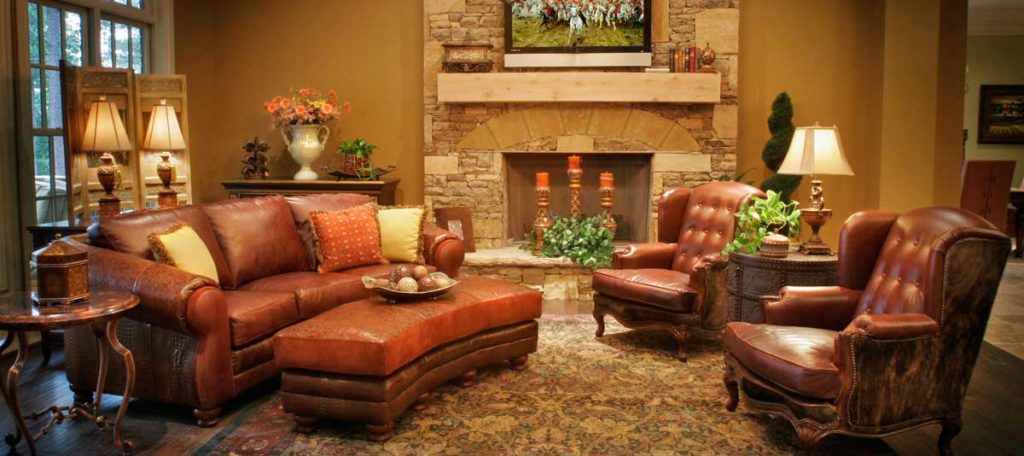 benefits of leather furniture - Dahlonega Curved Leather Couch