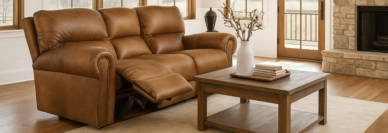 Tahoe reclining leather furniture room