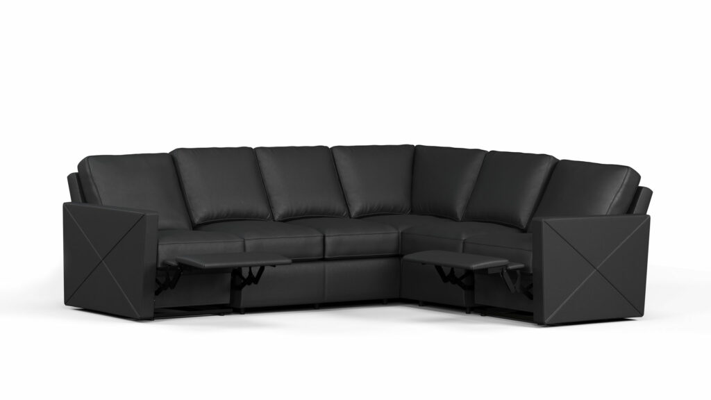 Encino Reclining Leather Sectional • Leather Creations Furniture