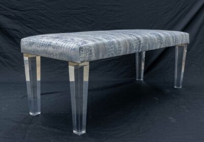 modern acrylic bench
