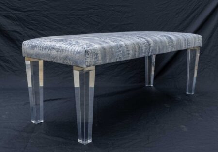 modern acrylic bench