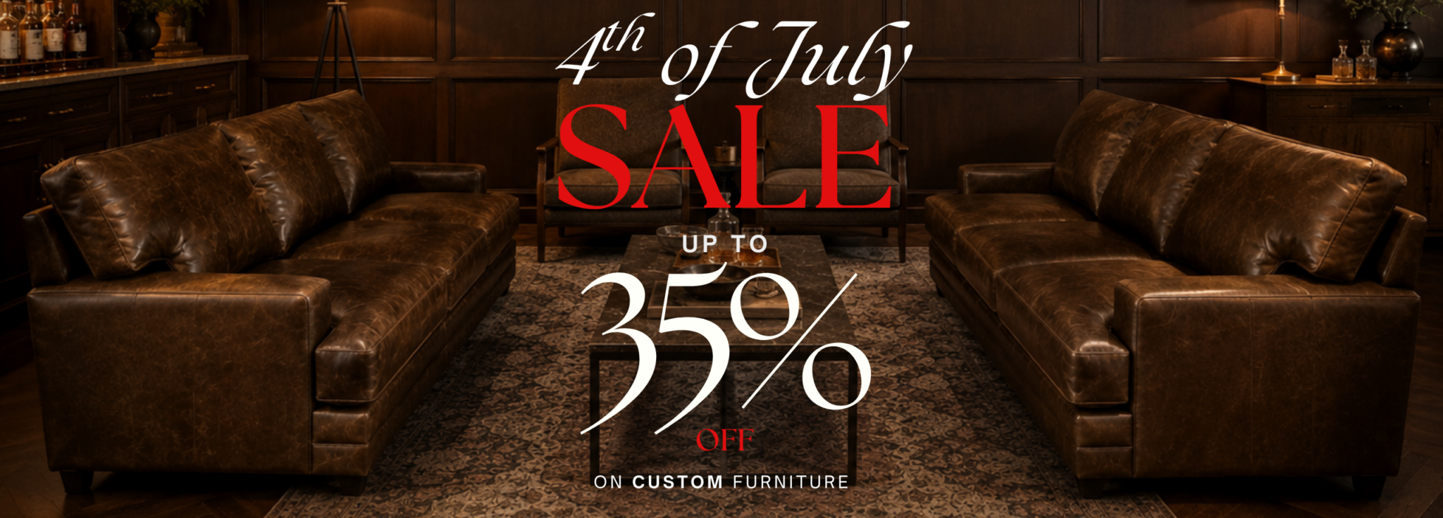 July 4th leather furniture sale