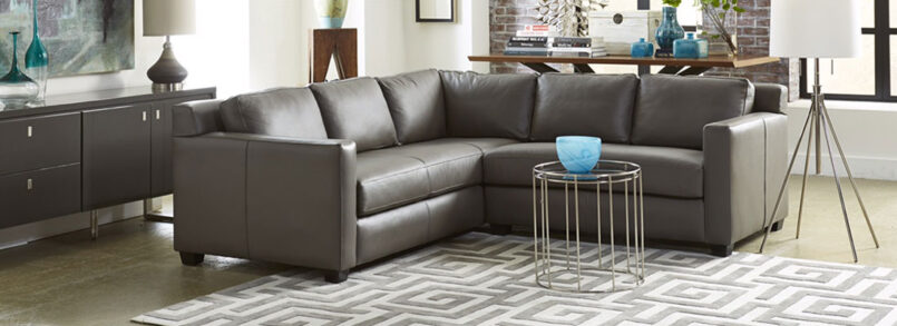 customer leather sectional